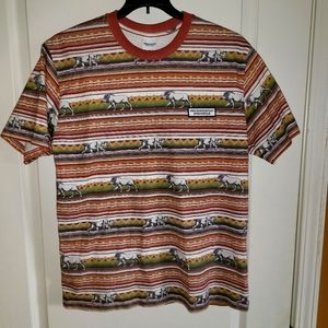 THISISNEVERTHAT PRINTED LION STRIPE TEE Size small